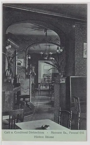 20372 Ak Meerane in Sa. Café & Conditorei Dietzschkau um 1910