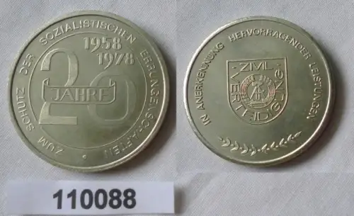 DDR Medaille 20 Jahre Zivilverteidigung 1958-1978 (110088)