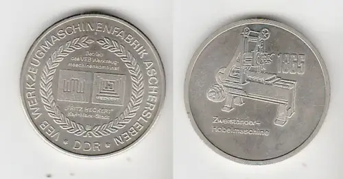 DDR Medaille VEB Werkzeugmaschinenfabrik Aschersleben (111090)