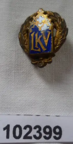 emailliertes kirchliches Abzeichen LKV um 1930