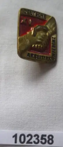 seltene DDR Blech Abzeichen XV. Deutsche Arbeiterkonferenz