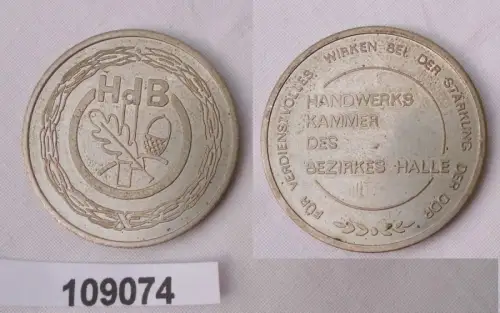 DDR Medaille Handwerks Kammer des Bezirkes Halle