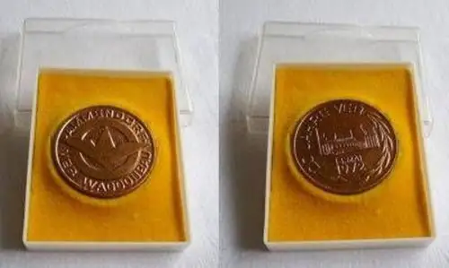 DDR Medaille VEB Waggonbau Ammendorf 1972 im Etui
