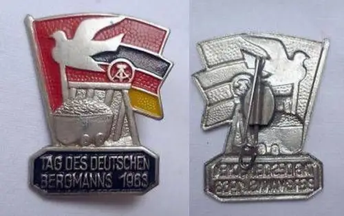 DDR Abzeichen Tag des Deutschen Bergmanns 1963