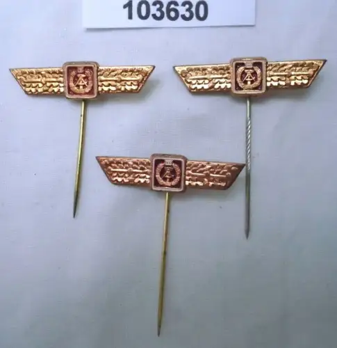 3 x DDR Miniatur Klassifizierungsspangen der NVA