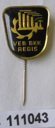 seltene DDR Anstecknadel VEB BKK Braunkohlenkombinat Regis (111043)