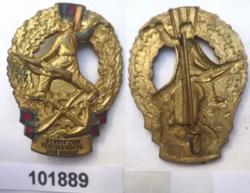 altes DDR Mehrkampfabzeichen der GST in Gold