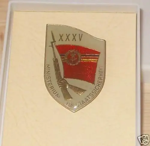 DDR Erinnerungsabzeichen Staatssicherheit 35 J. im Etui