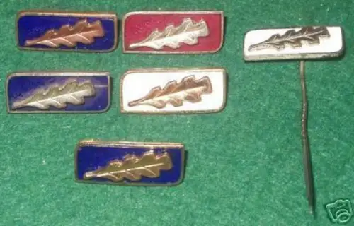 6 verschiedene DDR Abzeichen der Sportklassifizierung
