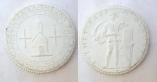Porzellan Medaille Schutz und Trutzbund gegr.1918