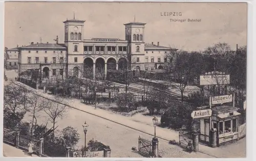 54972 AK Leipzig - Thüringer Bahnhof um 1910