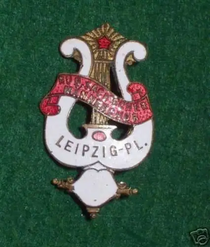 altes Abzeichen Männer Chor Leipzig Plagwitz um 1910