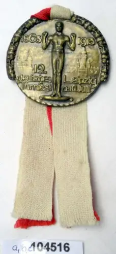 altes Abzeichen 12. Deutsches Turnfest Leipzig 1913