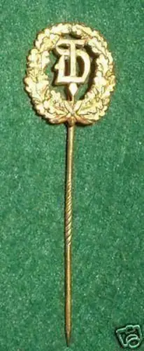 goldene Anstecknadel Deutscher Turnerbund um 1920