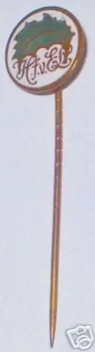 emailliertes Abzeichen weiss mit grünem Blatt H.f.v.EL