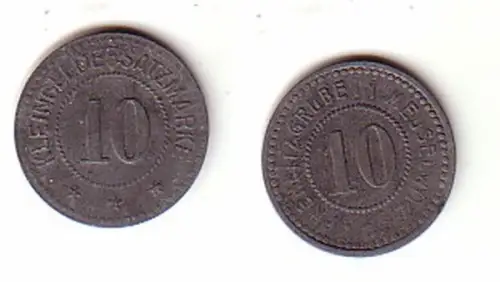 10 Pfennig Zink Wertmarke Prehlitz Grube II Meuselwitz um 1918