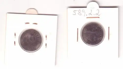 10 Pfennig Zink Münze Notgeld Stadt Weissenfels 1918