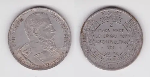 5 Mark Wertmarke Rabattmarke Flowers Chemnitz um 1930 (155030)