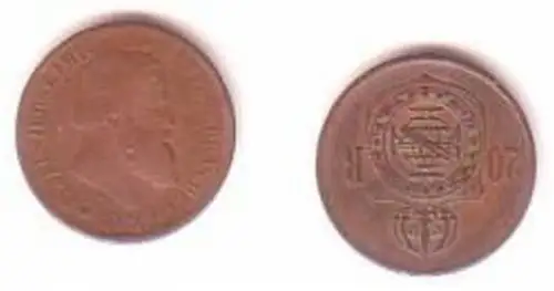 20 Reis Kupfer Münze Portugal 1869