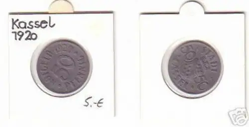 seltene Münze Notgeld 50 Pfennig Stadt Cassel 1920