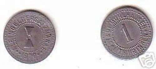seltene Münze Notgeld 1 Pfennig Stadt Mühlhausen 1920