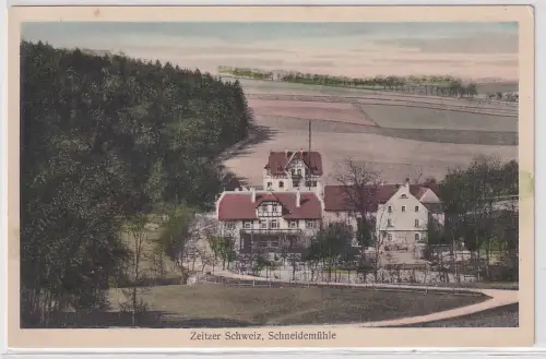08089 AK Schneidemühle - Zeitzer Schweiz, Ausflugslokal am Waldrand