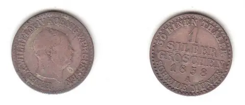 1 Silbergroschen Preussen 1858 A