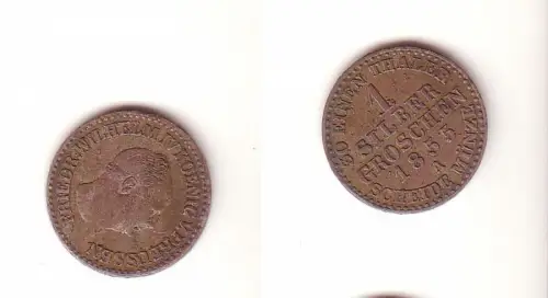 1 Silbergroschen Preussen 1855 A ss