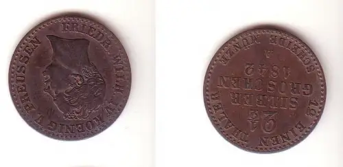2 1/2 Silbergroschen Preussen 1842 A f. ss
