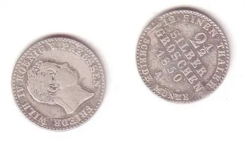 2 1/2 Silbergroschen Preussen 1850 A