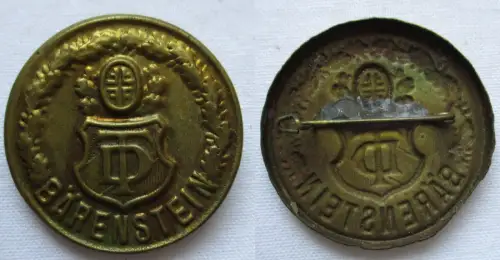 altes Blech Abzeichen Deutscher Turnerbund Bärenstein um 1930 (156867)