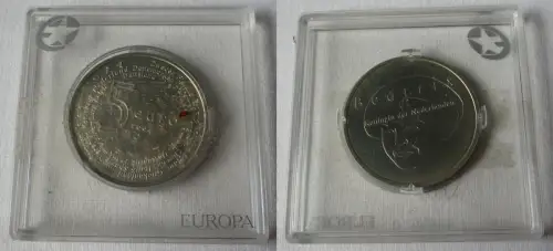 5 Euro Silber Münze Niederlande 2004 Königin Beatrix EU-Erweiterung (132444)
