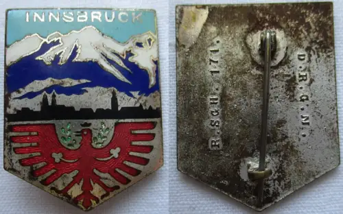 seltenes emailliertes Abzeichen Innsbruck Adler um 1930 (157828)