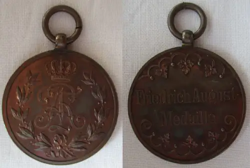 Sachsen Friedrich August Medaille in Bronze (165923)