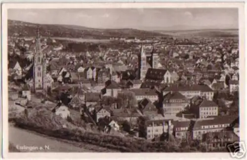 10935 Ak Esslingen am Neckar Totalansicht 1953