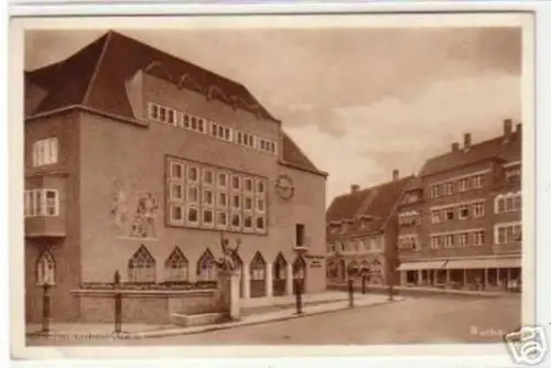 18237 Ak Schwenningen am N. Rathaus um 1920