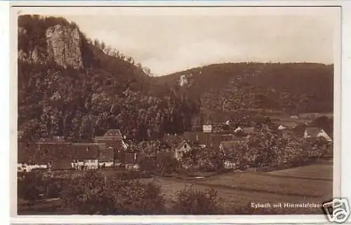 29389 Foto Ak Eybach mit Himmelsfelsen um 1930