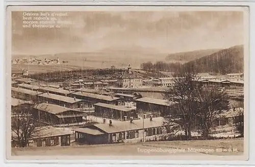 64920 Foto Ak Truppenübungsplatz Münsingen 800 m ü.M. 1936