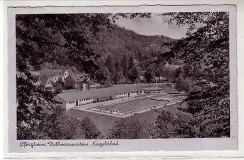 43700 Ak Pforzheim Dillweissenstein Nagoldbad 1943