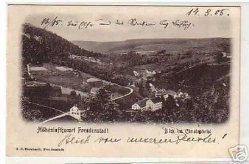 05629 Ak Freudenstadt Blick ins Christophstal 1905