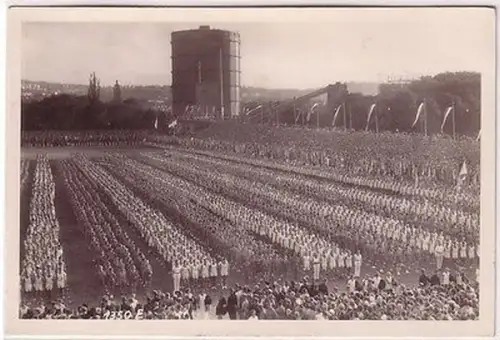 66792 Foto Ak 15. Deutschen Turnfest Stuttgart Totalansicht