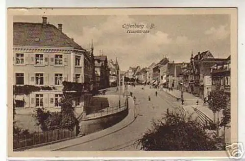 05216 Ak Offenburg in Baden Hauptstrasse 1918