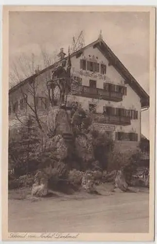 41700 Ak Schmid von Kochel Denkmal Gasthof zur Post