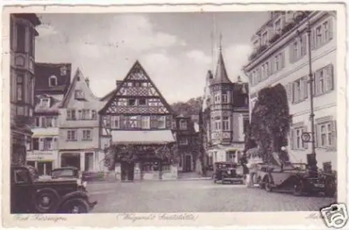 19266 Ak Bad Kissingen Markt Weigand´s Gaststätte 1937