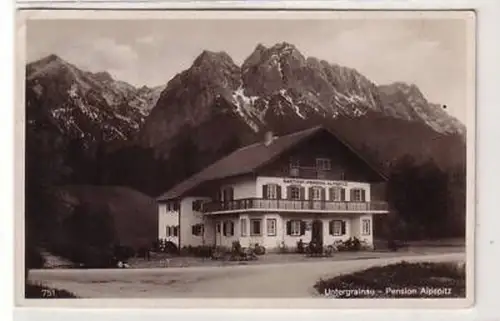 41722 Ak Untergrainau Pension Alpspitz 1937