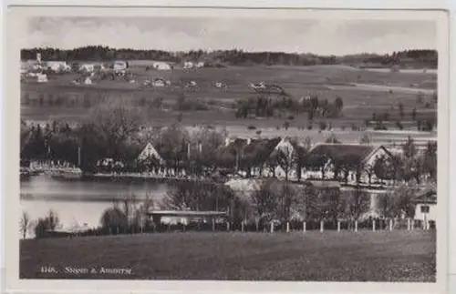 46913 Ak Stegen am Ammersee Totalansicht um 1930