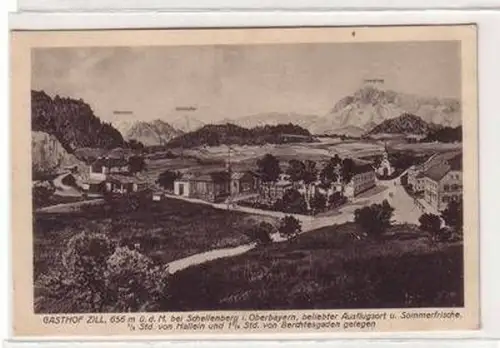 51173 Ak Gasthof Zill bei Schellenberg in Oberbayerm um 1930