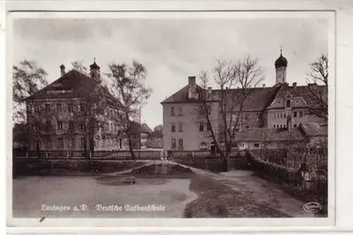 51494 Ak Lauingen an der Donau Deutsche Aufbauschule 1940