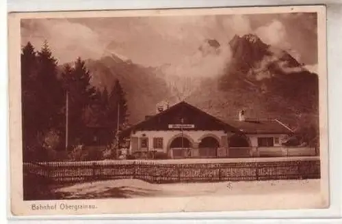 54031 Ak Bahnhof Obergrainau um 1930