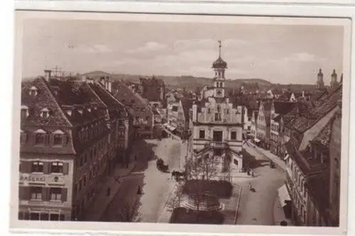 59176 Ak Kempten im Allgäu Rathausplatz 1930